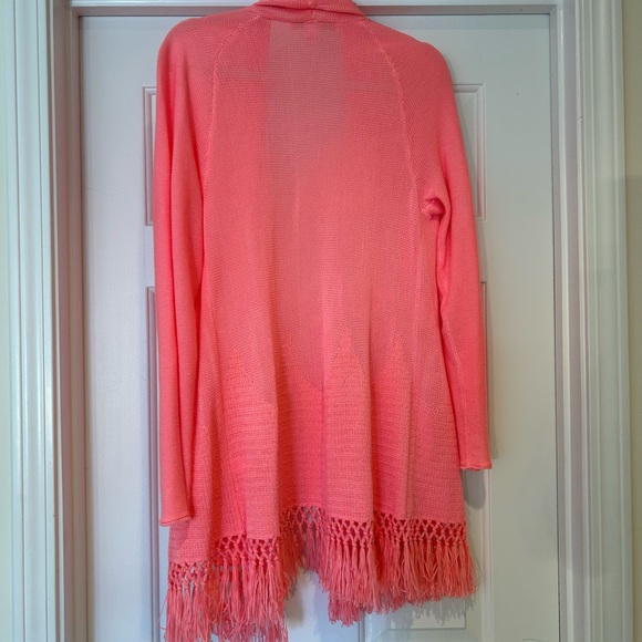 Lilly Pulitzer Tatum Cardigan in Coral - Picture 2 of 3
